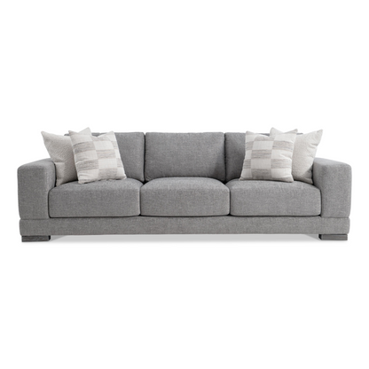 Bernhardt Living Lars Fabric Gray 3-Seater Sofa-ComfortDesign