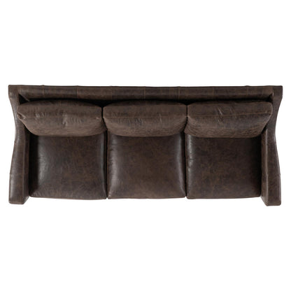 Bernhardt Living Ventura Leather Brown 3-Seater Sofa