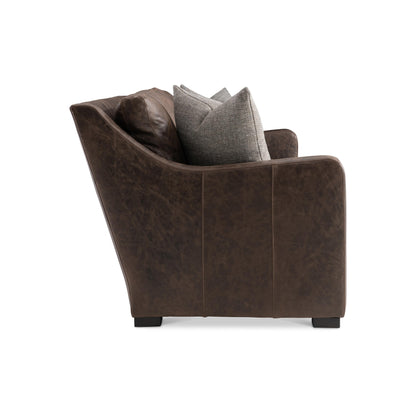 Bernhardt Living Ventura Leather Brown 3-Seater Sofa