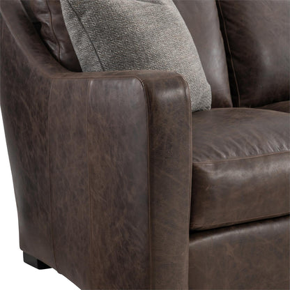 Bernhardt Living Ventura Leather Brown 3-Seater Sofa