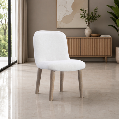 Bernhardt Loggia Fabric Upholstered Chair with Exposed Wood Legs-Comfort Design