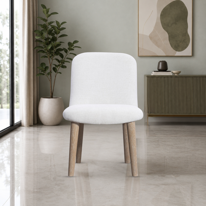 Bernhardt Loggia Fabric Upholstered Chair with Exposed Wood Legs-Comfort Design