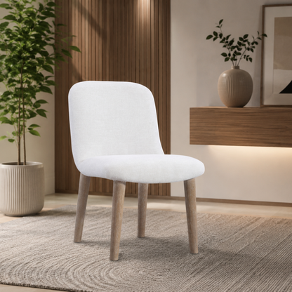 Bernhardt Loggia Fabric Upholstered Chair with Exposed Wood Legs-Comfort Design