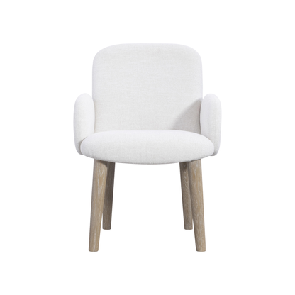 Bernhardt Loggia Fabric Upholstered Chair with Exposed Wood Legs-Comfort Design