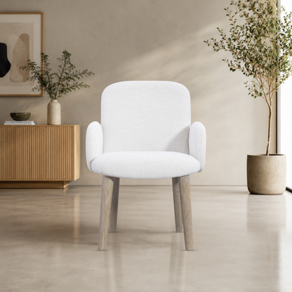 Bernhardt Loggia Fabric Upholstered Chair with Exposed Wood Legs-Comfort Design