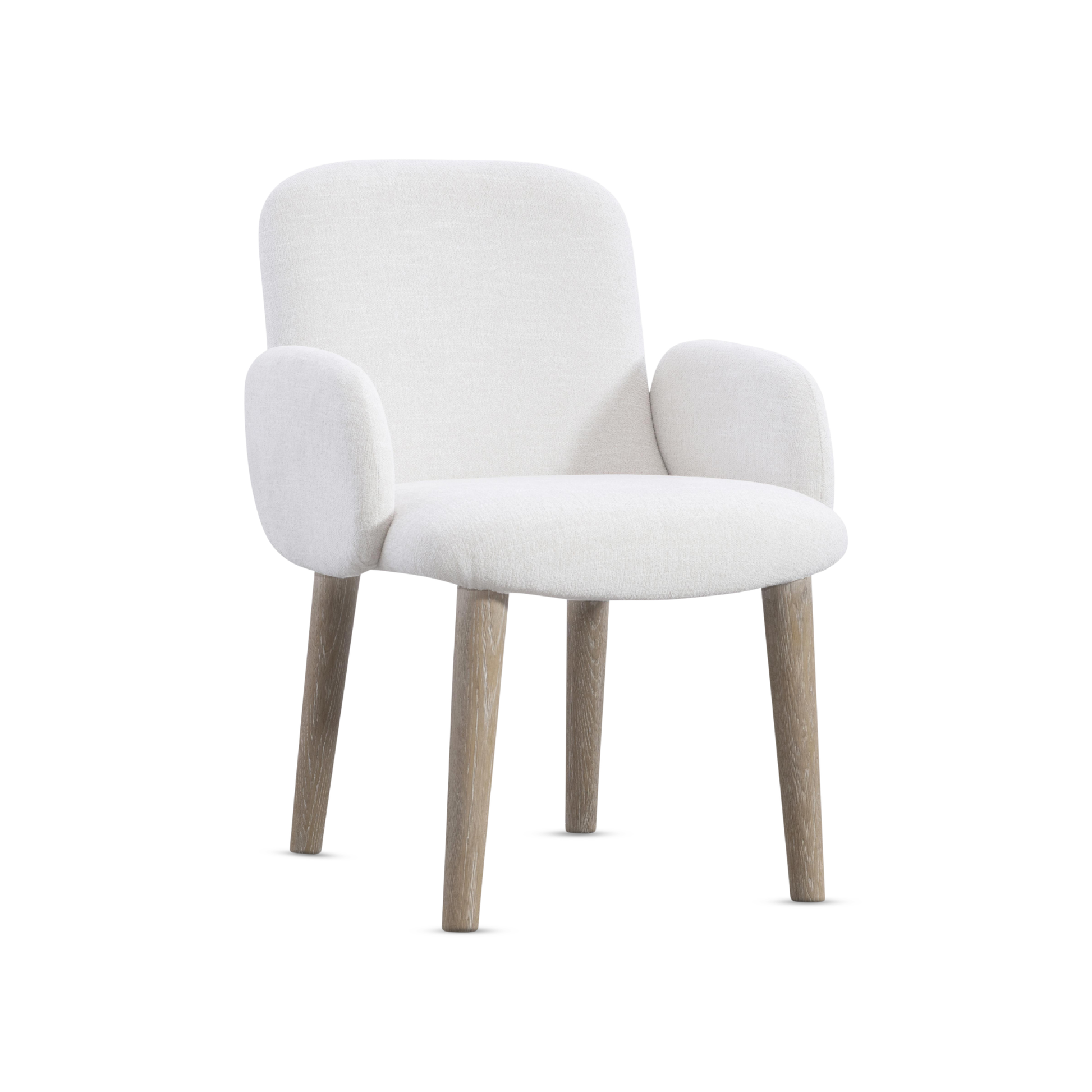 Bernhardt Loggia Fabric Upholstered Chair with Exposed Wood Legs-Comfort Design