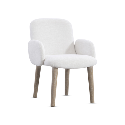 Bernhardt Loggia Fabric Upholstered Chair with Exposed Wood Legs-Comfort Design