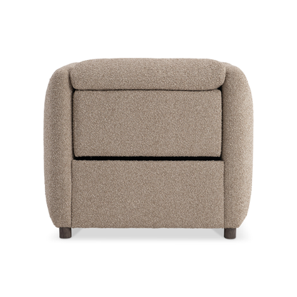Bernhardt Luc Fabric Power Motion Chair with Pop-Up Headrest