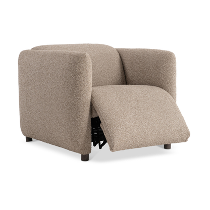 Bernhardt Luc Fabric Power Motion Chair with Pop-Up Headrest