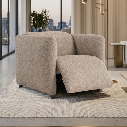 Bernhardt Luc Fabric Power Motion Chair with Pop-Up Headrest