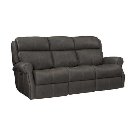 Bernhardt McGwire Grain Leather Power Motion Sofa-ComfortDesign