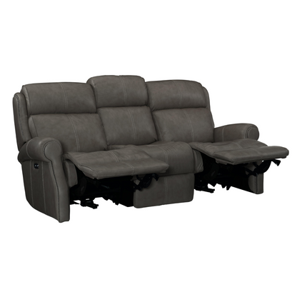 Bernhardt McGwire Grain Leather Power Motion Sofa-ComfortDesign