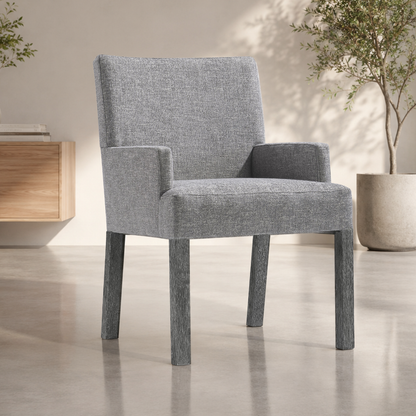 Bernhardt Menton Fabric Upholstered Arm Chair with Tack glides-Comfort Design
