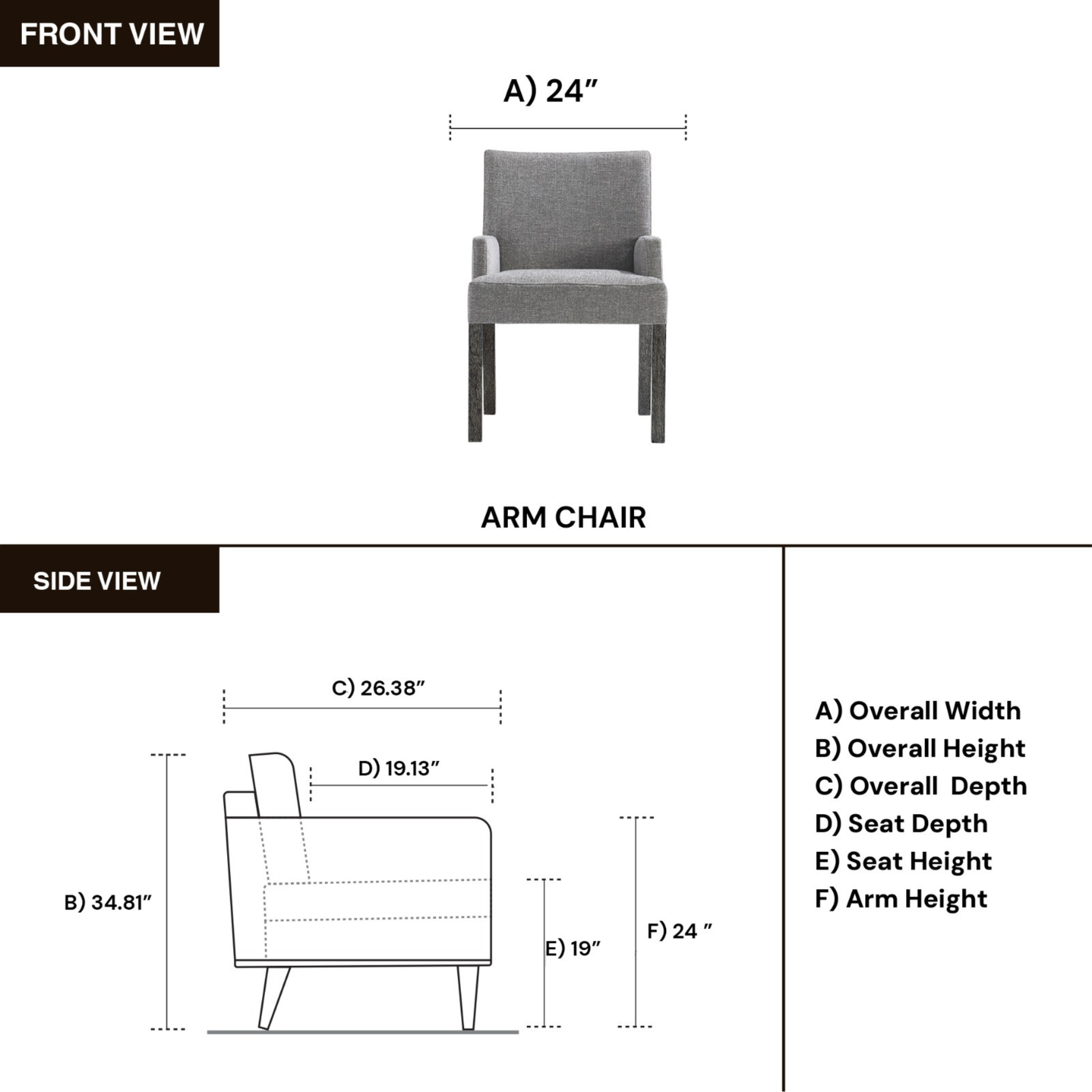Bernhardt Menton Fabric Upholstered Arm Chair with Tack glides-Comfort Design