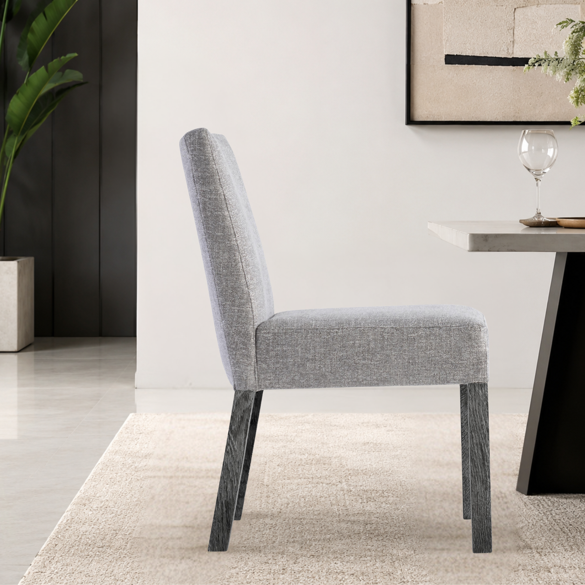 Bernhardt Menton Fabric Upholstered Arm Chair with Tack glides-Comfort Design