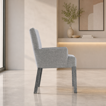 Bernhardt Menton Fabric Upholstered Arm Chair with Tack glides-Comfort Design