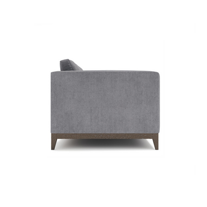 Bernhardt Noel Gray Fabric 2-Seater Loveseat Sofa with 2 Accent Pillows-ComfortFurniture