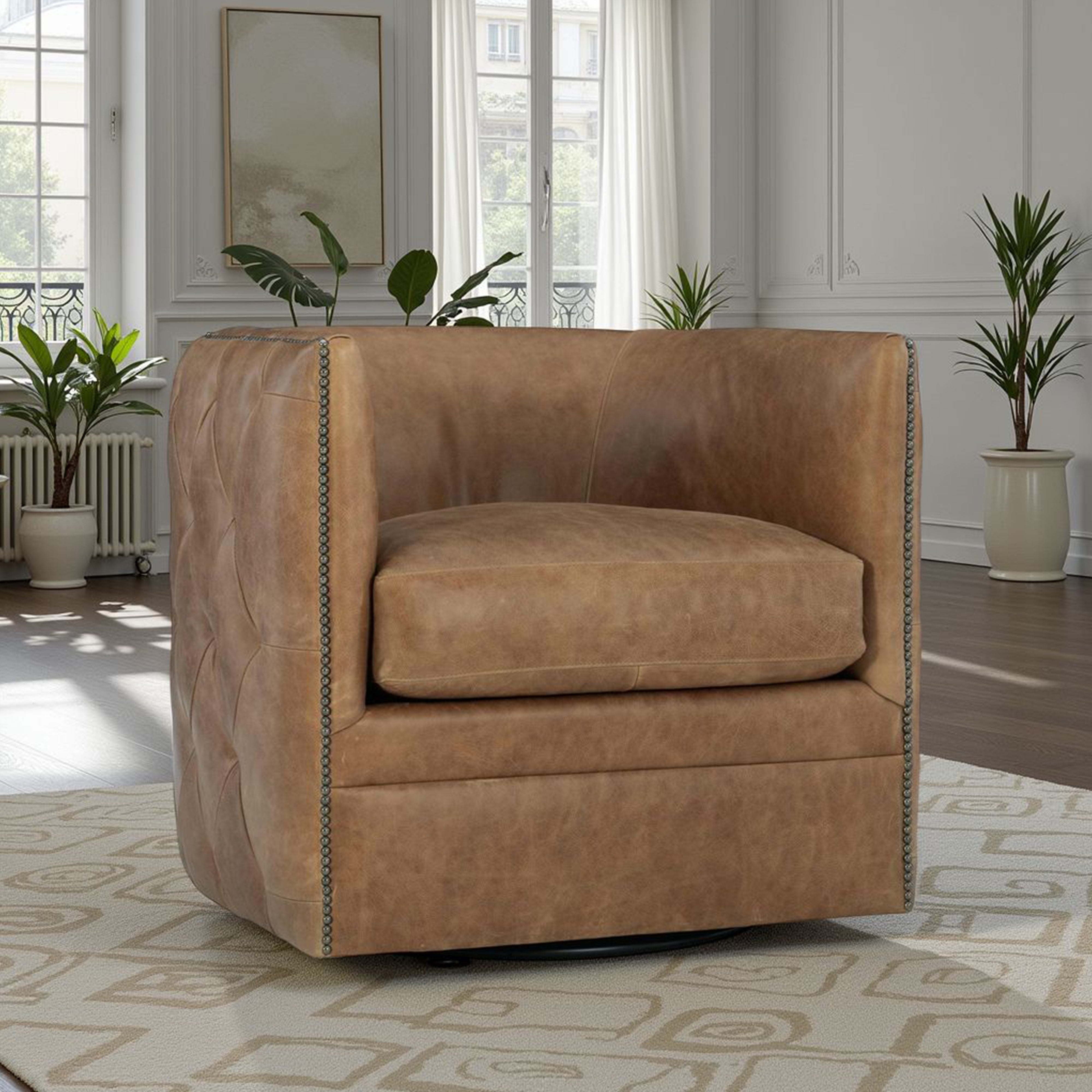 Bernhardt Palazzo Swivel Chair - Thumbnail 4