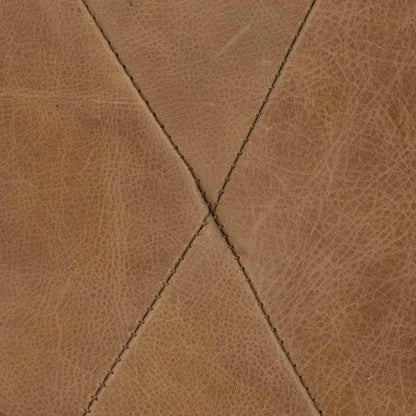 Bernhardt Palazzo Leather Barrel Back Tufted Swivel Accent Chair