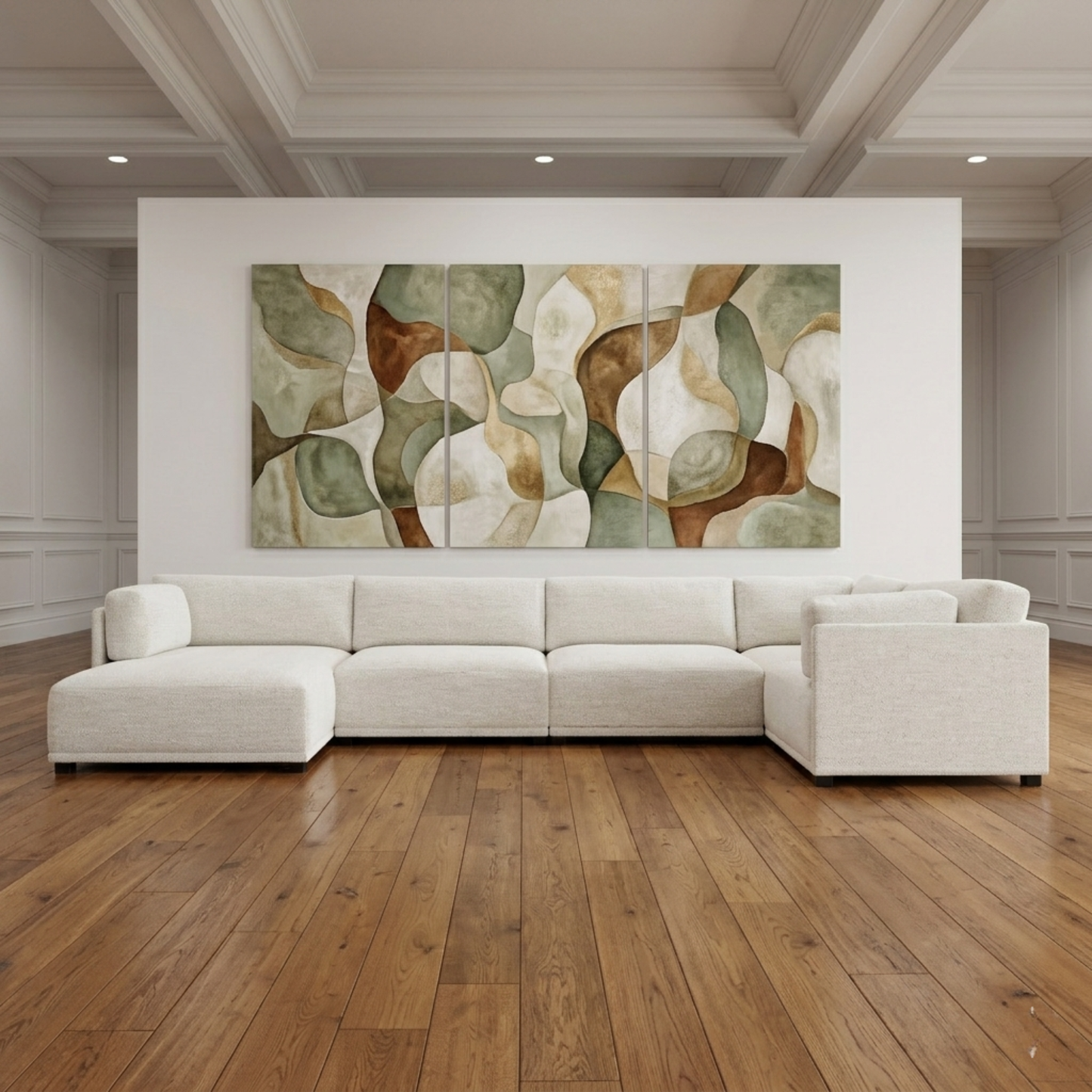 Bernhardt Parker Fabric Sectional With Chaise & Box-Edge Pillows