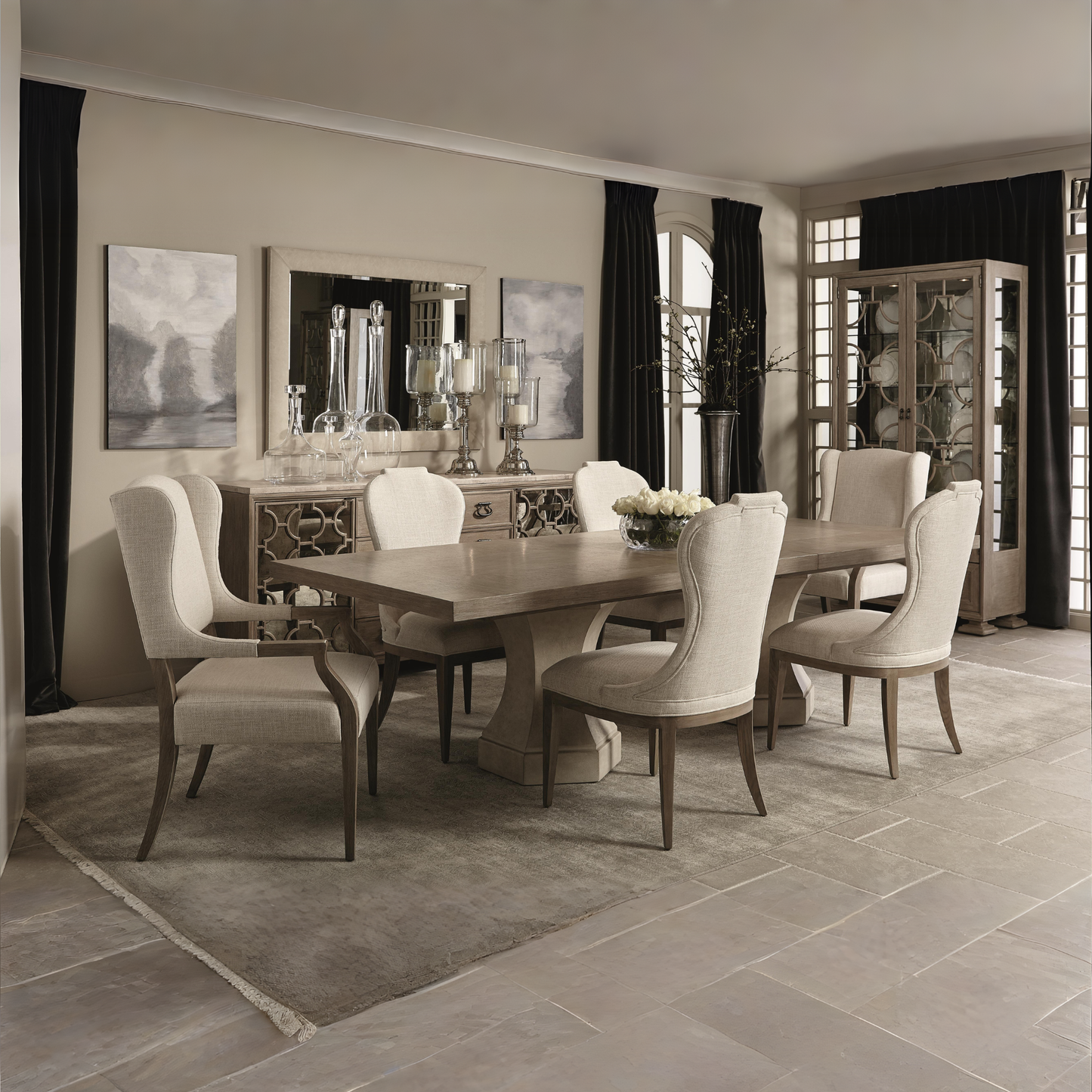 Bernhardt Santa Barbara Polyester Upholstered Dining Chair
