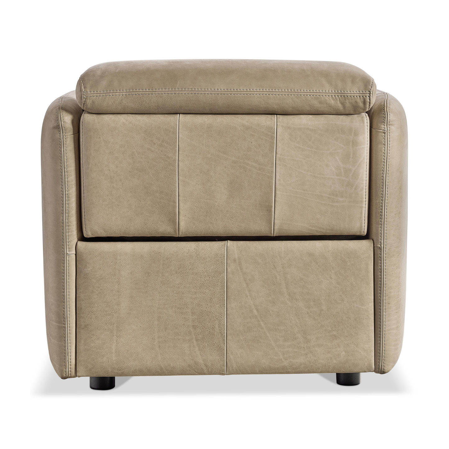 Bernhardt Sierra Leather Power Motion Recliner Chair with Power Headrest-Comfort Design