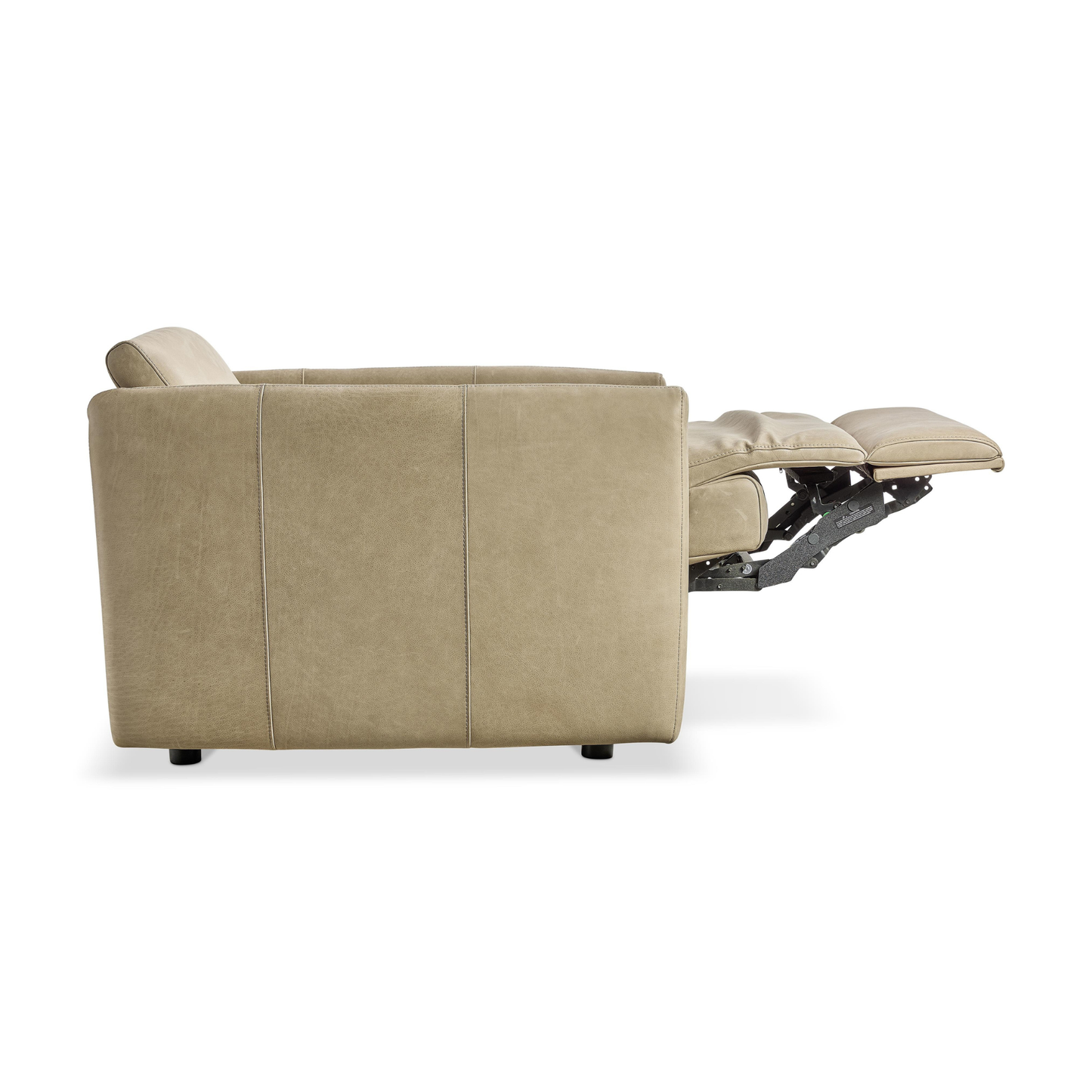 Bernhardt Sierra Leather Power Motion Recliner Chair with Power Headrest-Comfort Design