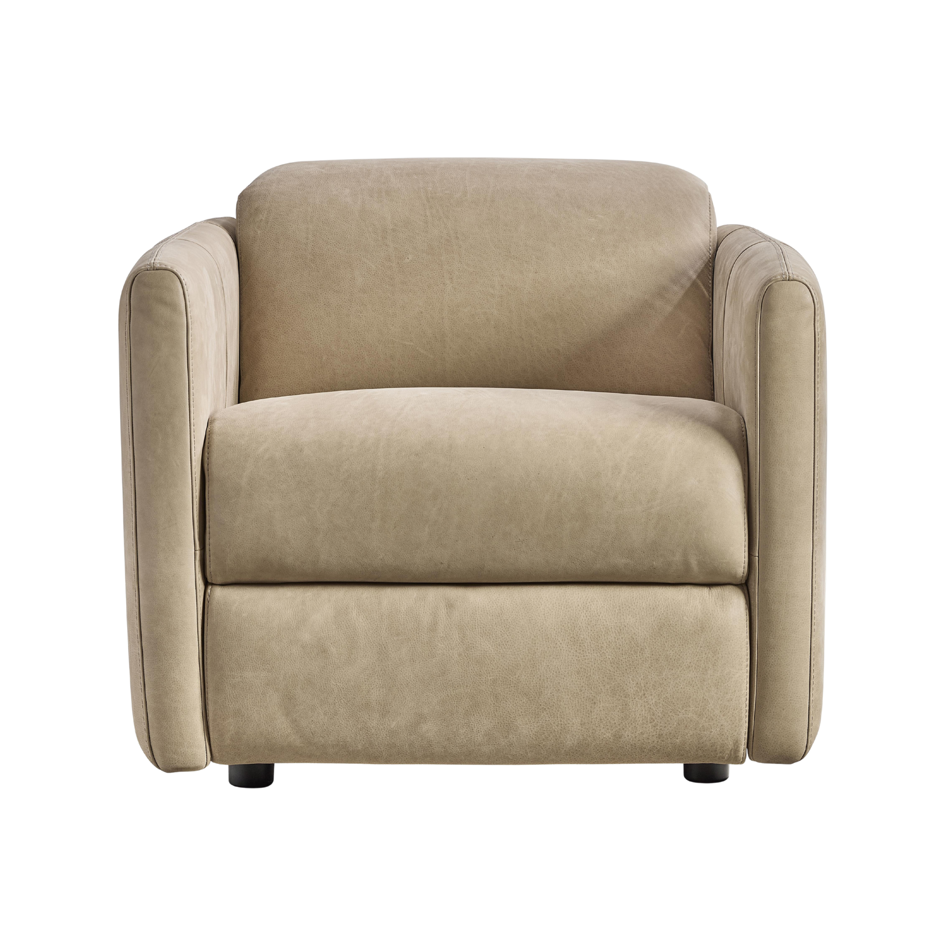 Bernhardt Sierra Leather Power Motion Recliner Chair with Power Headrest-Comfort Design
