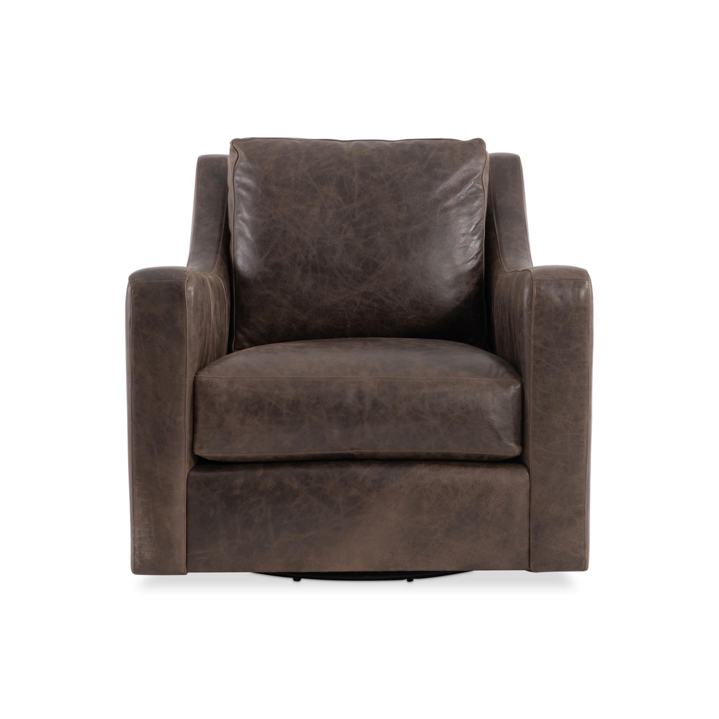 Bernhardt Ventura Leather Swivel Chair