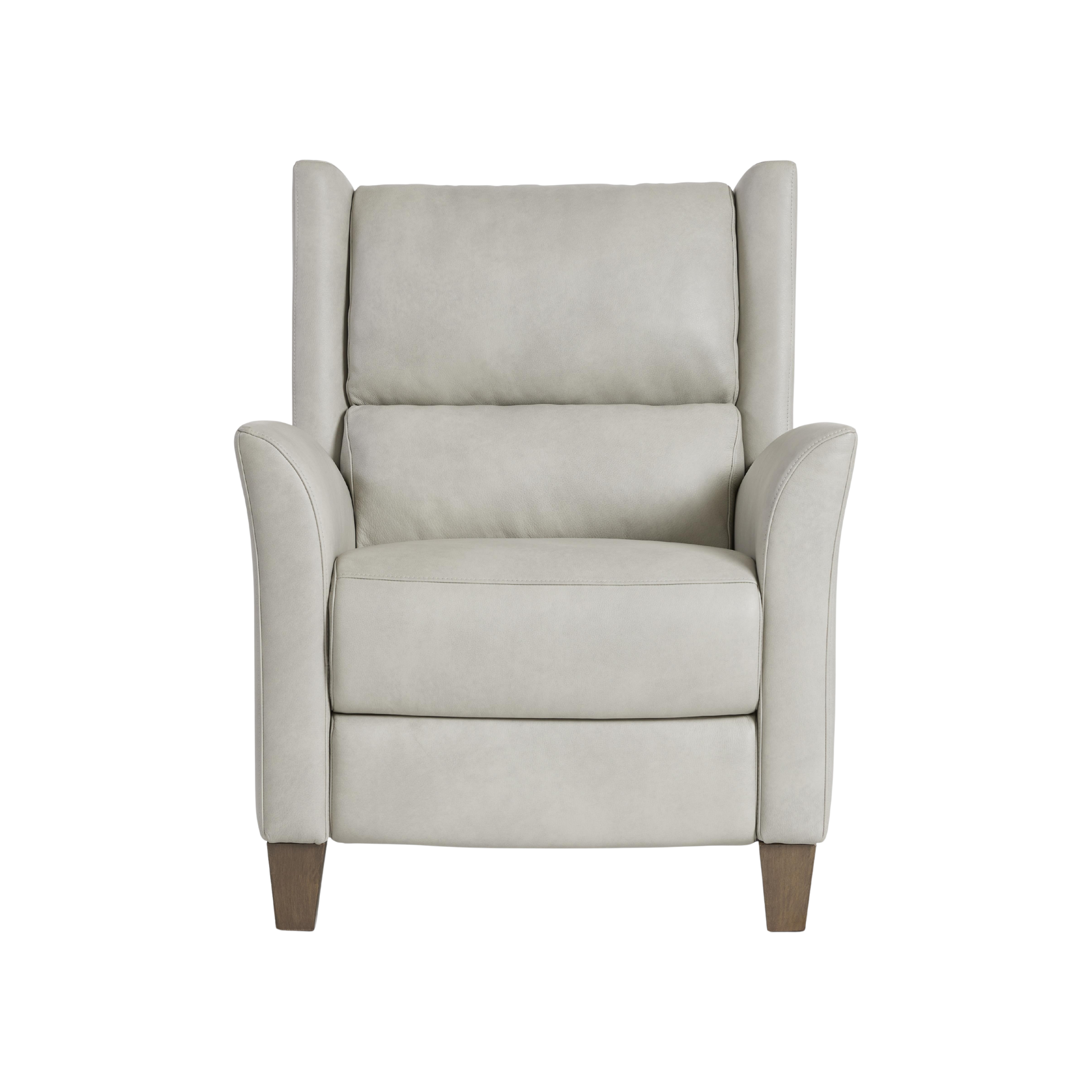 Bernhardt Weller Leather Power Motion Recliner Chair with USB Charging Port-Comfort Design
