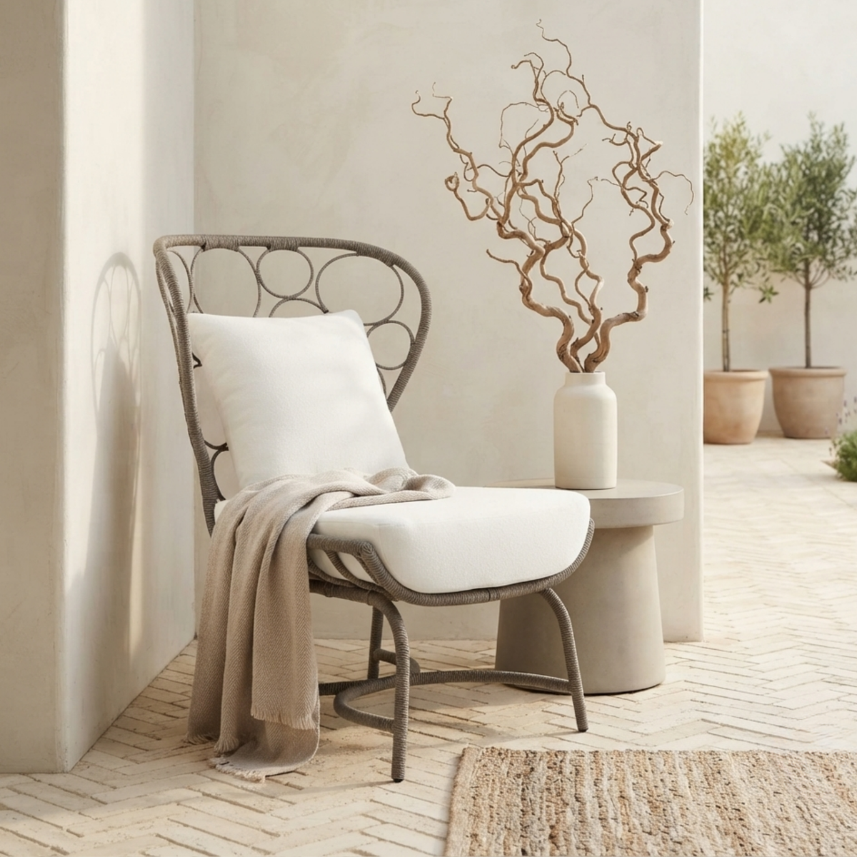 Bernhardt Avea Outdoor Chair with Plush Cushion-comfortfurnituredesign