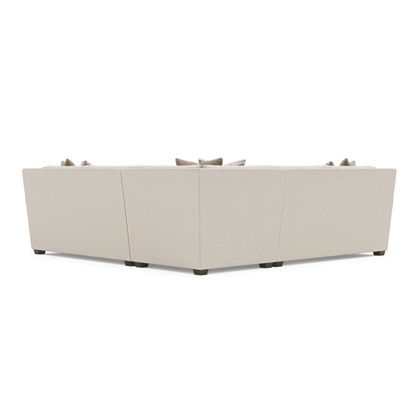 Bernhardt Barnes Fabric Sectional With Throw Pillow