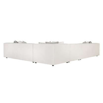 Bernhardt Bliss Cream Fabric Modular Sectional Sofa
