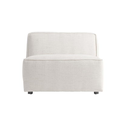 Bernhardt Bliss Cream Fabric Modular Sectional Sofa