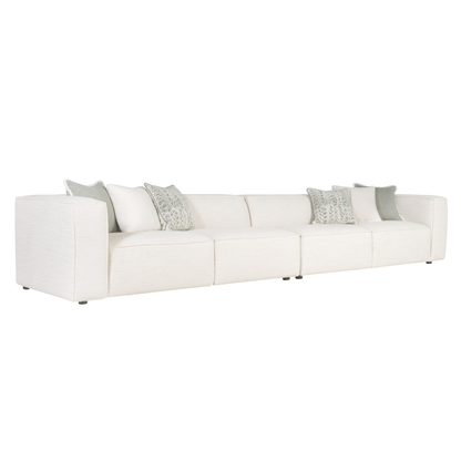 Bernhardt Bliss Cream Fabric Modular Sectional Sofa