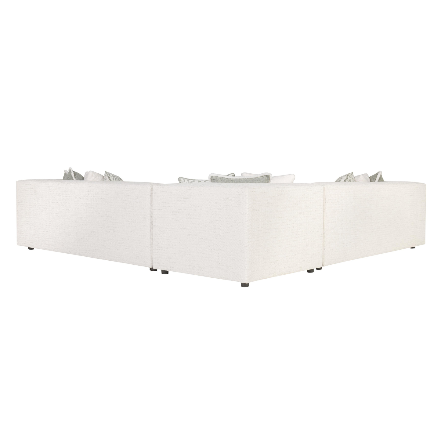 Bernhardt Bliss Cream Fabric Modular Sectional Sofa