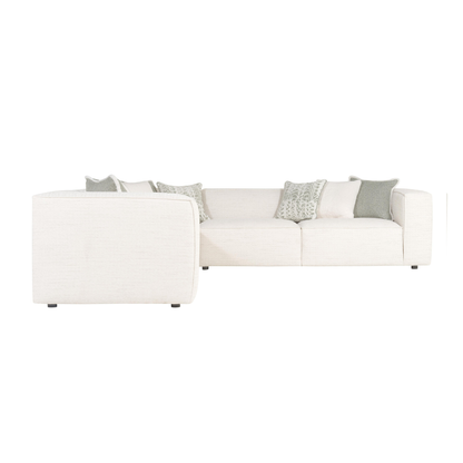 Bernhardt Bliss Cream Fabric Modular Sectional Sofa