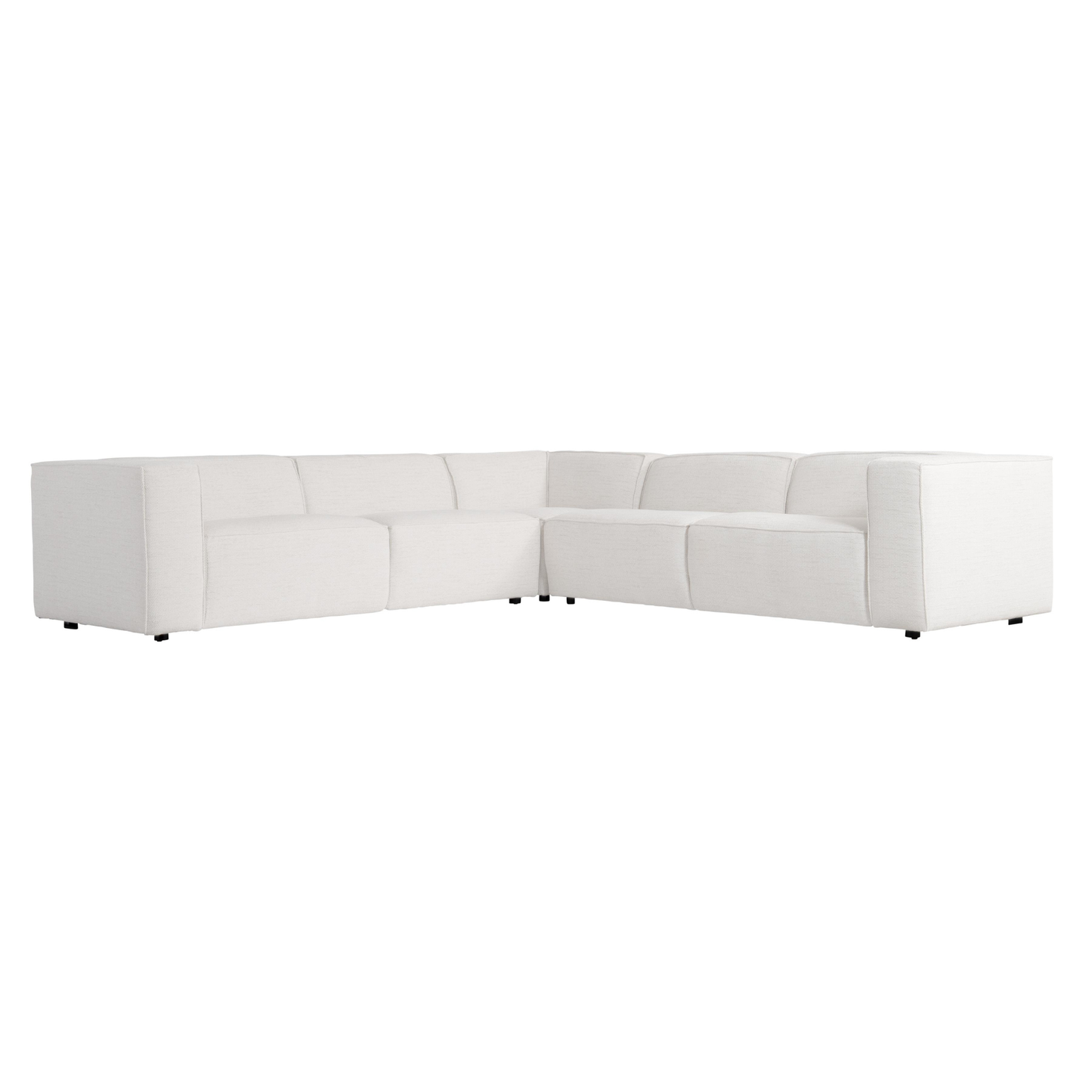 Bernhardt Bliss Cream Fabric Modular Sectional Sofa