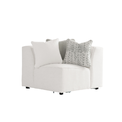 Bernhardt Bliss Cream Fabric Modular Sectional Sofa
