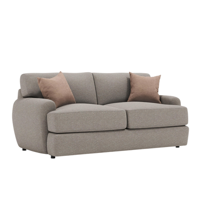 Bernhardt Cameron Fabric Loveseat With Oversized Roll Arms