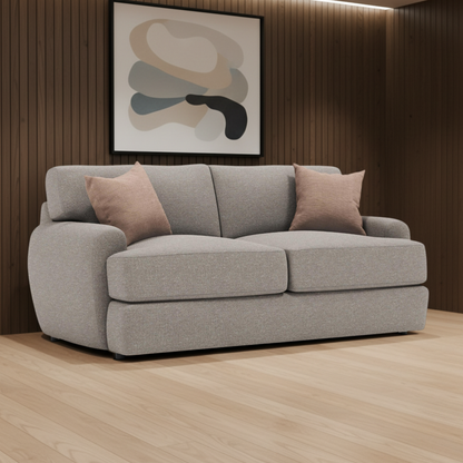 Bernhardt Cameron Fabric Loveseat With Oversized Roll Arms