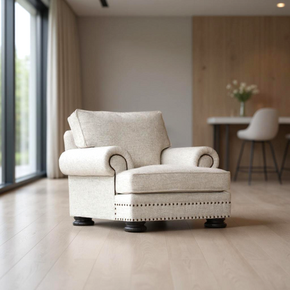 Bernhardt Foster Fabric Chair with Spring Down Cushion-Comfort Furniture