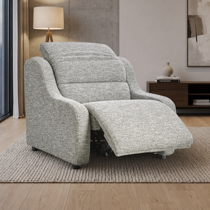 Bernhardt Gio Fabric Power Motion Recliner Chair with Power Controls