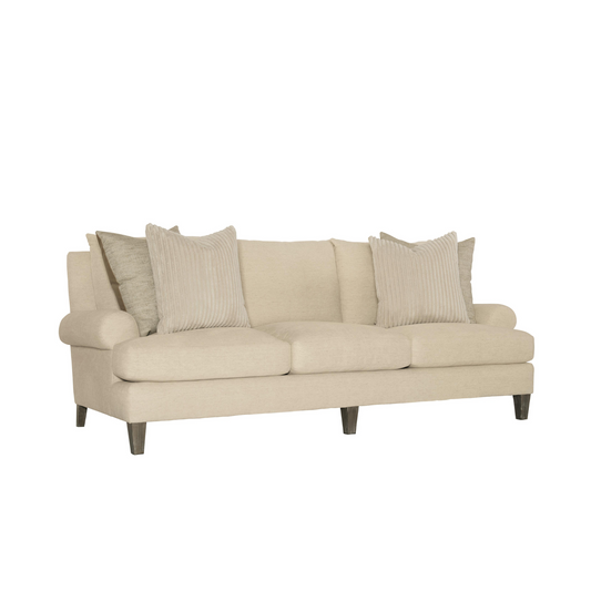 Bernhardt Isabella Fabric Beige Grey 3-Seater Sofa