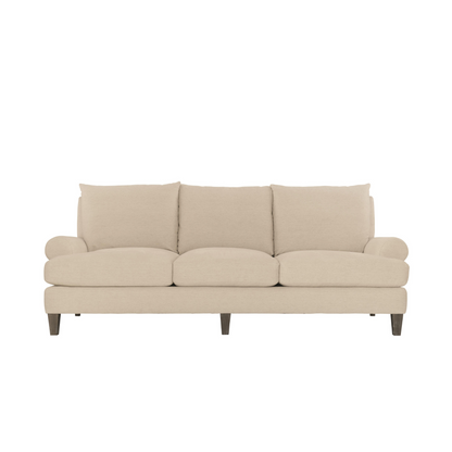 Bernhardt Isabella Fabric Beige Grey 3-Seater Sofa