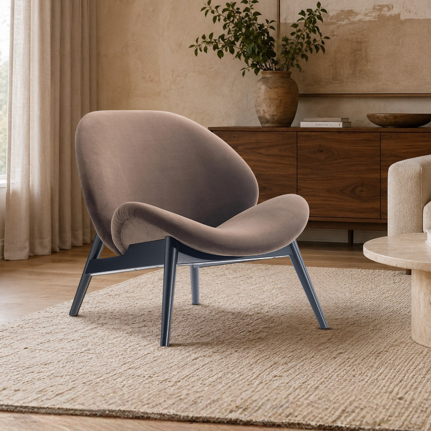 Bernhardt Jett Upholstered Fabric Accent Chair-Comfort Design