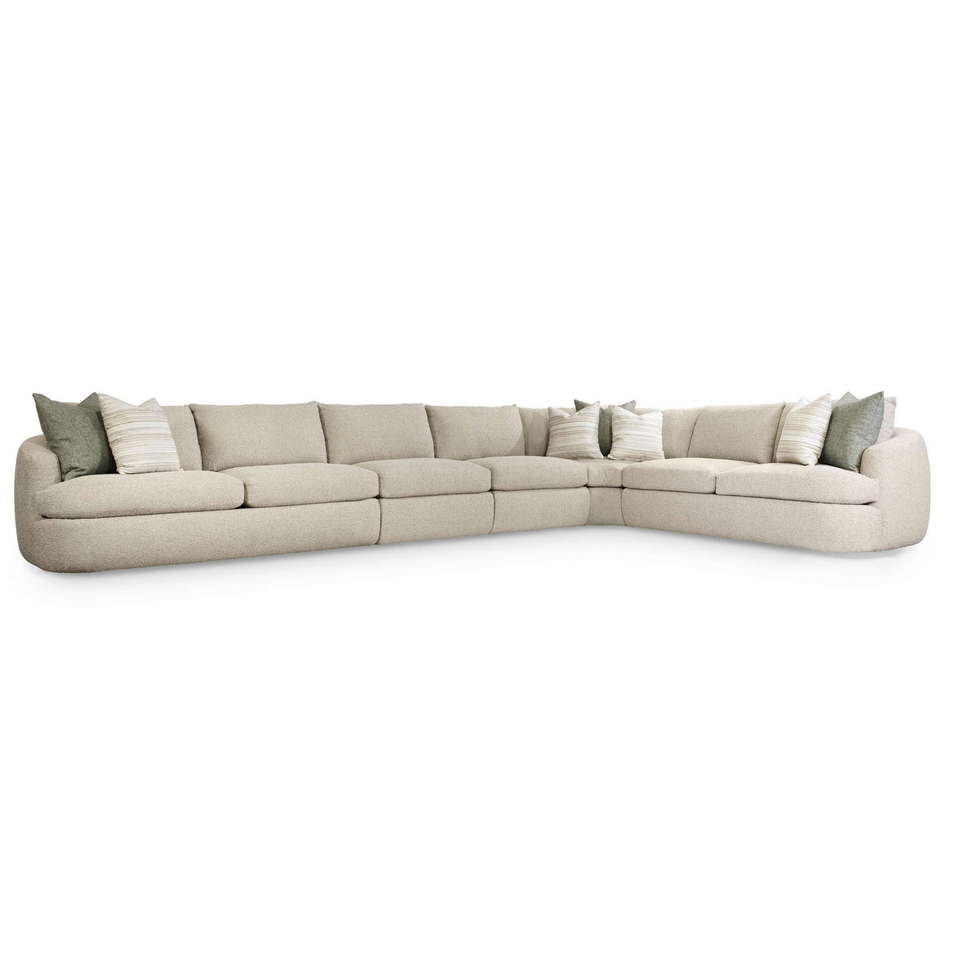 Bernhardt Jules Fabric 5 Piece L-Shape Sectional Sofa-ComfortDesign