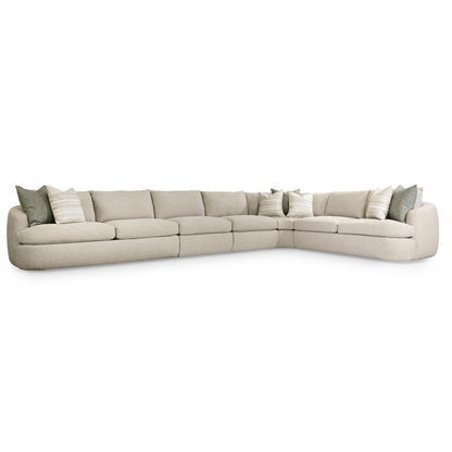 Bernhardt Jules Fabric 5 Piece L-Shape Sectional Sofa-ComfortDesign