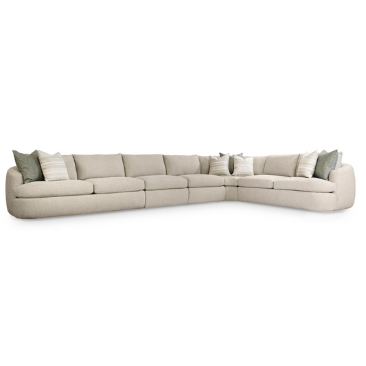 Bernhardt Jules Fabric 5 Piece L-Shape Sectional Sofa-ComfortDesign