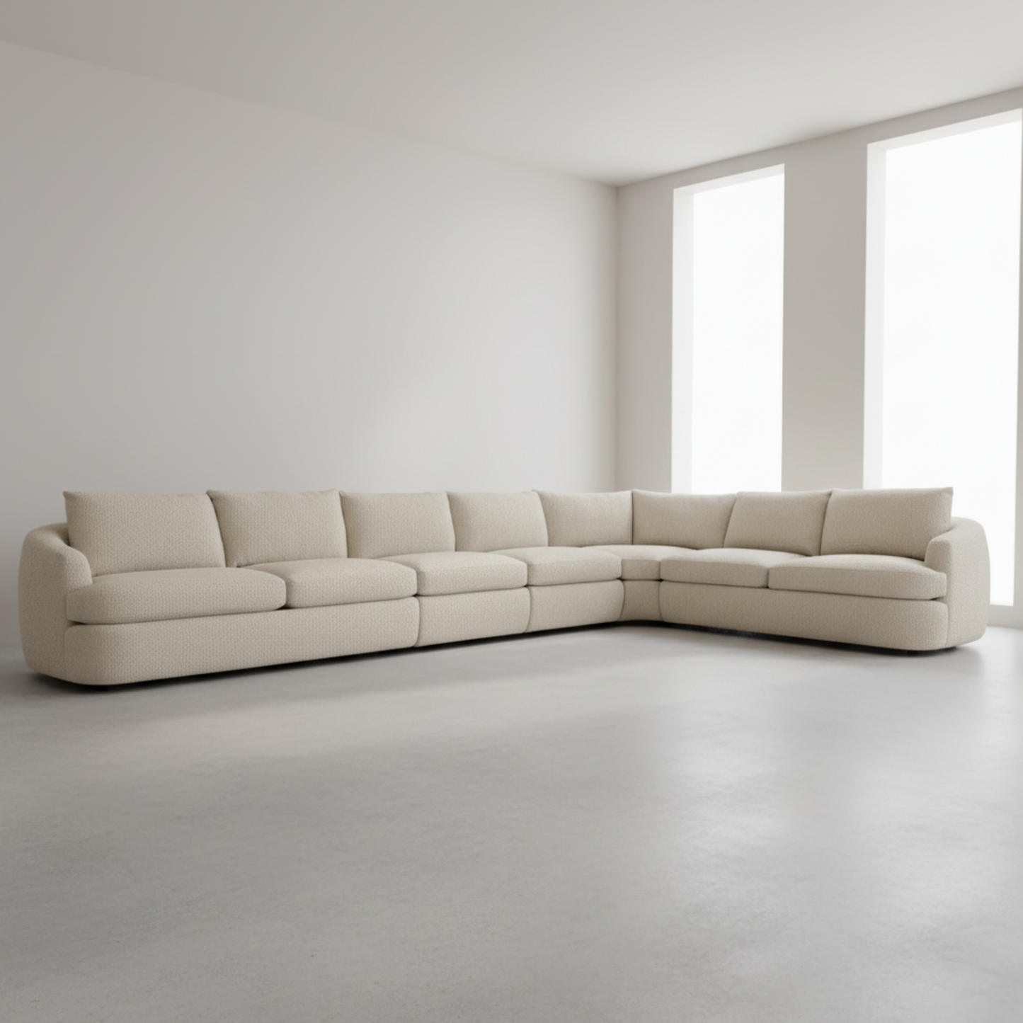 Bernhardt Jules Fabric 5 Piece L-Shape Sectional Sofa-ComfortDesign